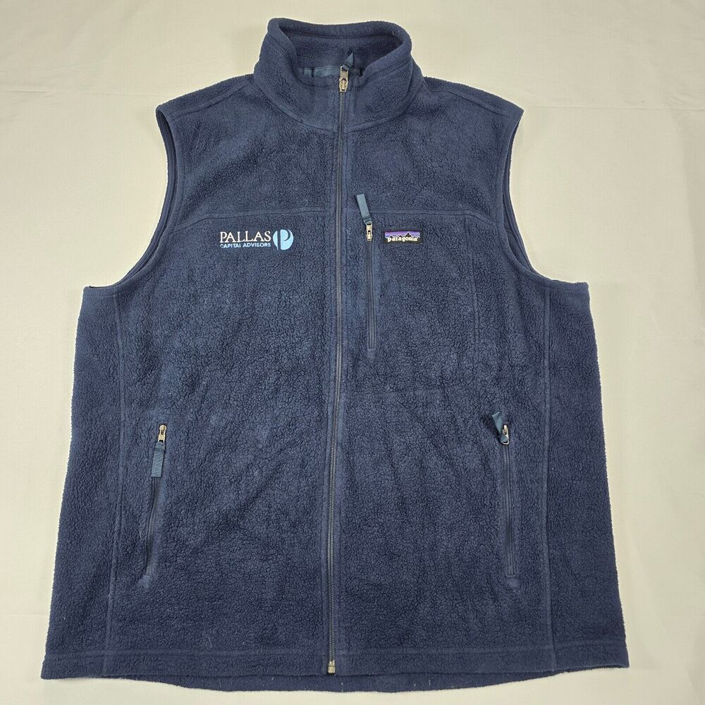 Patagonia Synchilla Men's Blue Full Zip Outdoor Casual Pockets Size XL Logo